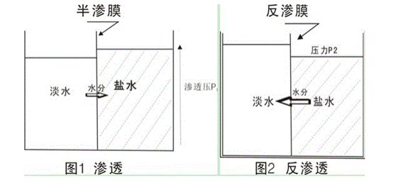 反渗透膜海水淡化原理